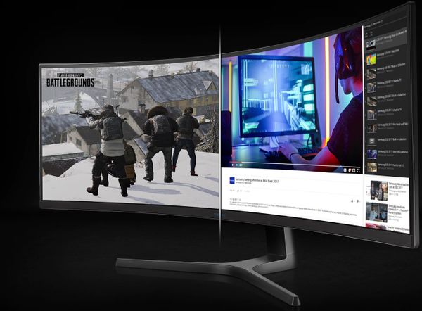 The 49-Inch Samsung CRG90 UltraWide Curved Gaming Monitor with 120Hz Refresh Rate and 1440p Resolution is Now $300 Cheaper