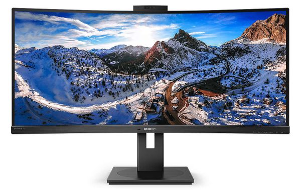 Philips Launches New Ultrawide Curved 34" Monitor Featuring Pop-up Webcam, 1440p, USB-C and Windows Hello Facial Recognition