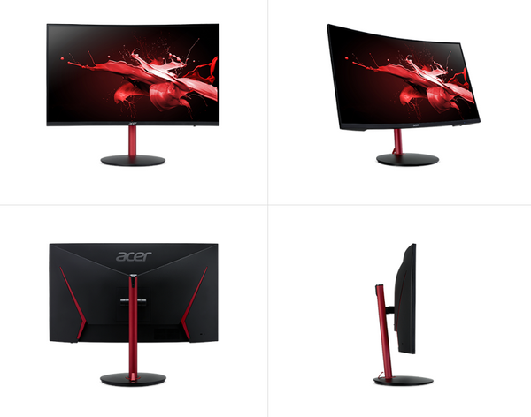 Acer Nitro XZ2 Series New Curved Monitors Presented Today: 144hz/165hz Refresh Rate, AMD FreeSync and Built-in Speakers