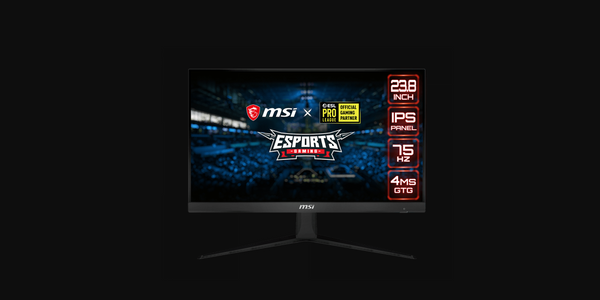 MSI Presents G241V Gaming Monitor, IPS Panel, 75hz Refresh Rate and FreeSync-compatible