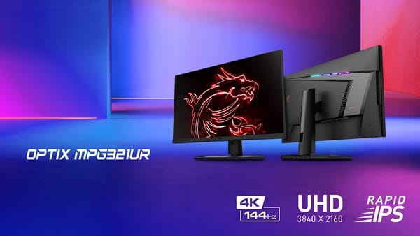 MSI Optix MPG321UR-QD official monitor with 32-inch 4K IPS screen, HDMI 2.1 and 144hz refresh rate